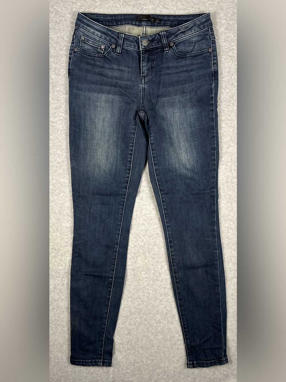 prAna Women's Skinny Jeans Size 2/26 Regular Dark Wash Stretch Denim